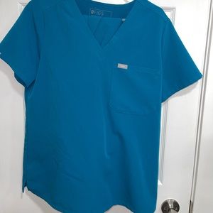 FIGS pacific blue catarina scrub top